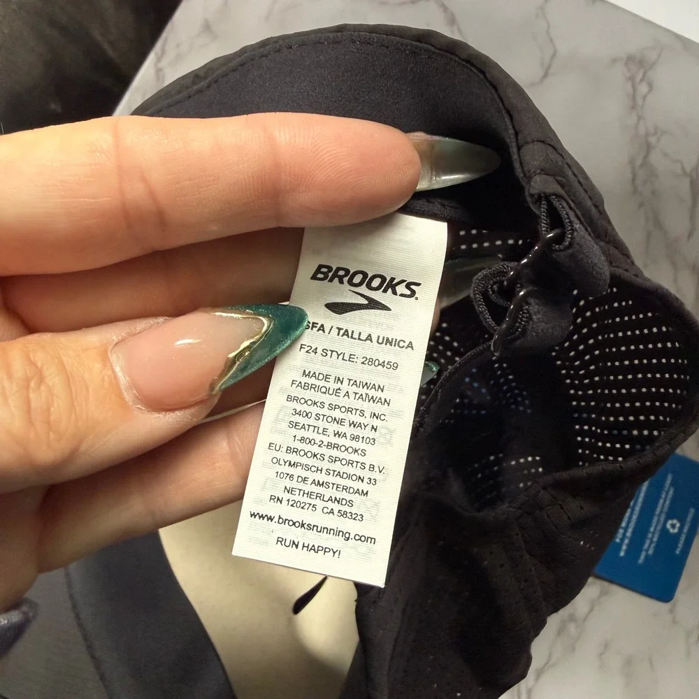 Brooks For Anything Under Sun Propel Mesh Hat Mens Black Breathable Lightweight